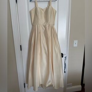 Betsy & Adam - Soft Yellow Satin Dress with pockets
Worn once.